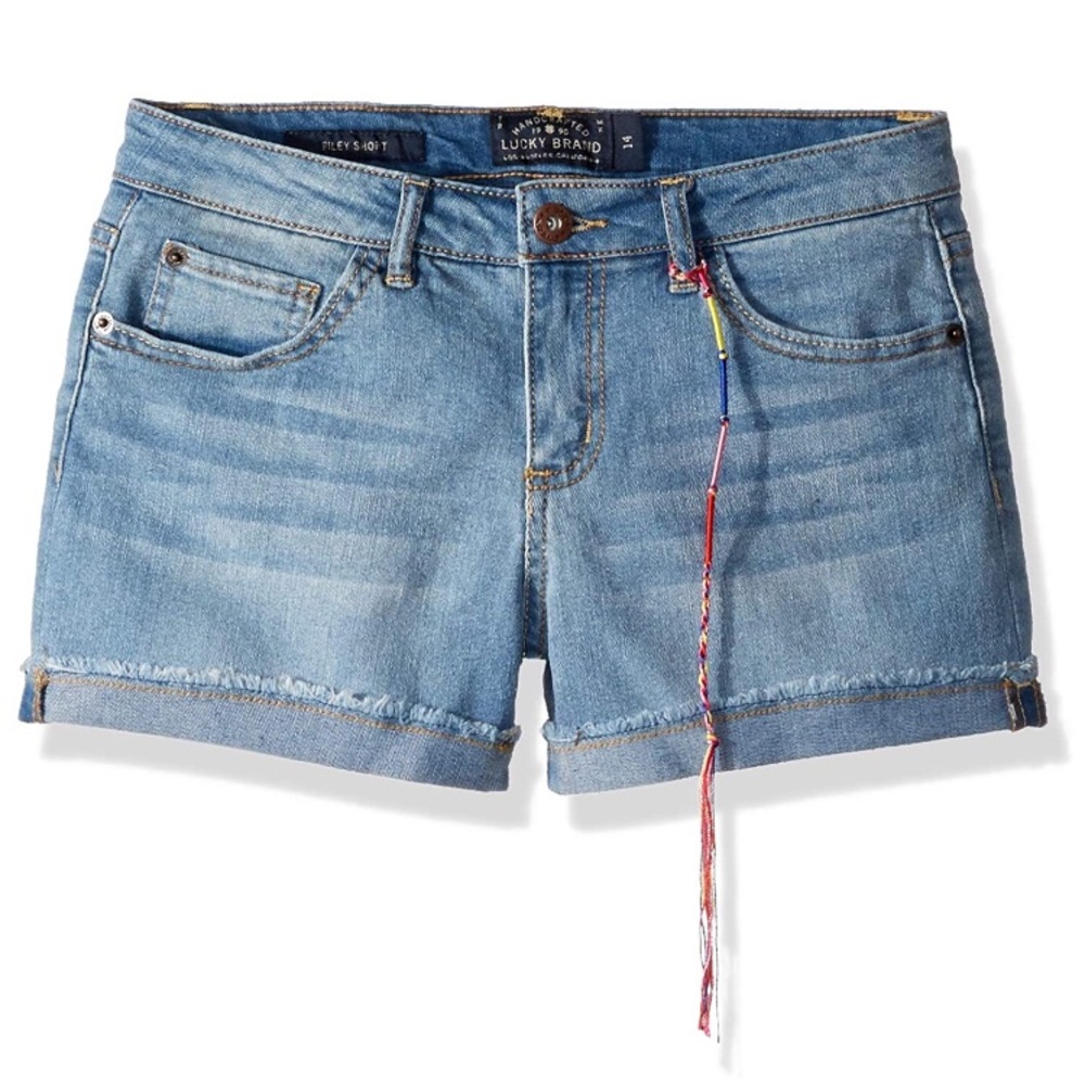 NWT Lucky Brand Girl’s Cuffed Stretch Denim Shorts
